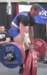 The very strong Dave Hansen trying to finish a 705 pull from a position of full flexion.