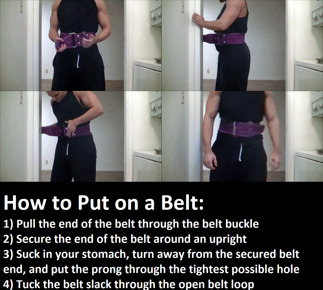 How to Put On a Powerlifting Belt