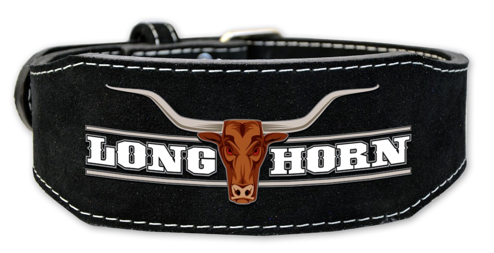 This is the Titan's "Longhorn" tapered powerlifting belt: 2.5"x4"x10mm.