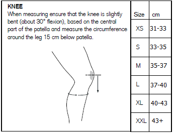 Sbd Knee Sleeves Size Chart