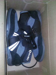 This is my pair of SABOs still fresh in the box at the time.