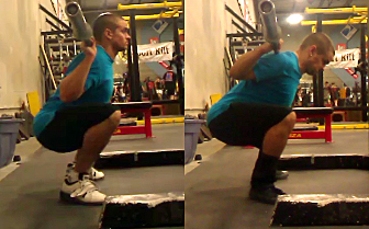 de typische high bar squat VS.de typische low bar squat.